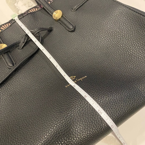 nanette lepore shoulder bag with tie detail | Black and gold. - Picture 5 of 9